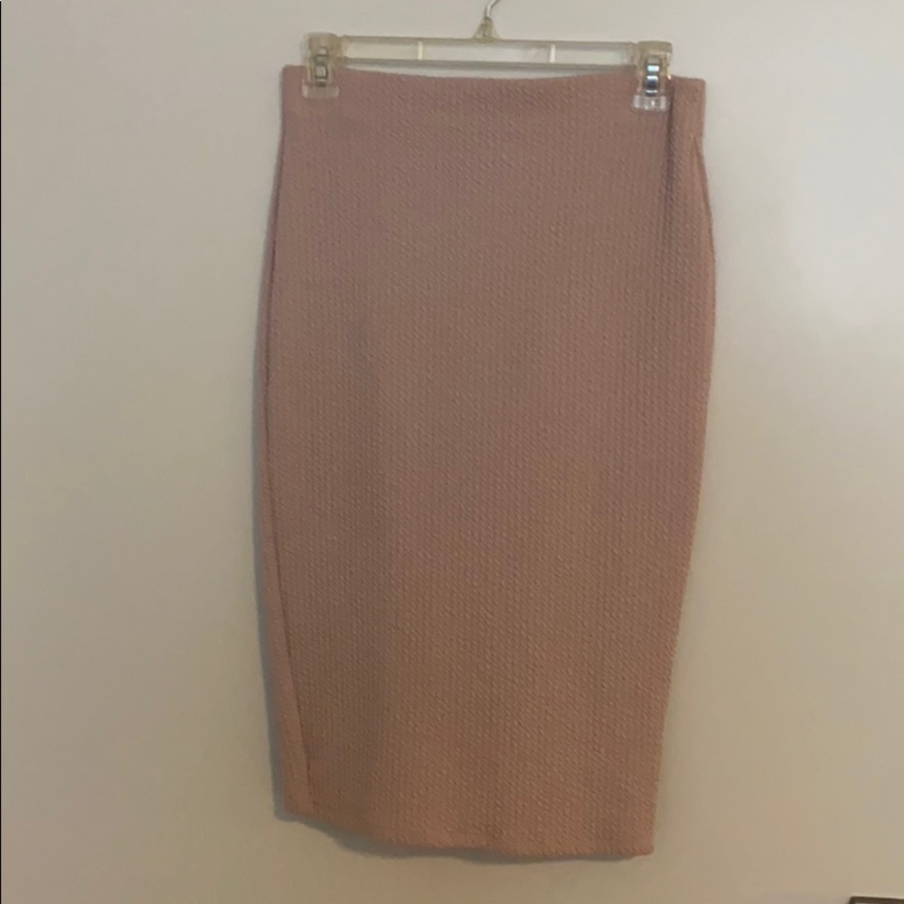 June & Hudson dusty pink pencil skirt